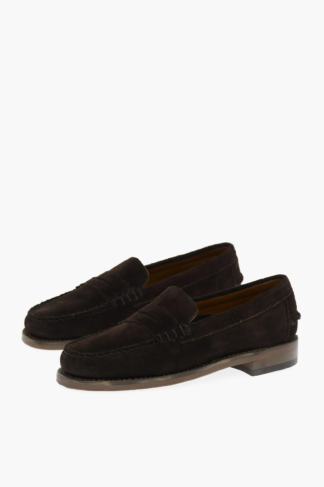 Mocassini Penny DAN In Suede Con Suola In Pelle
