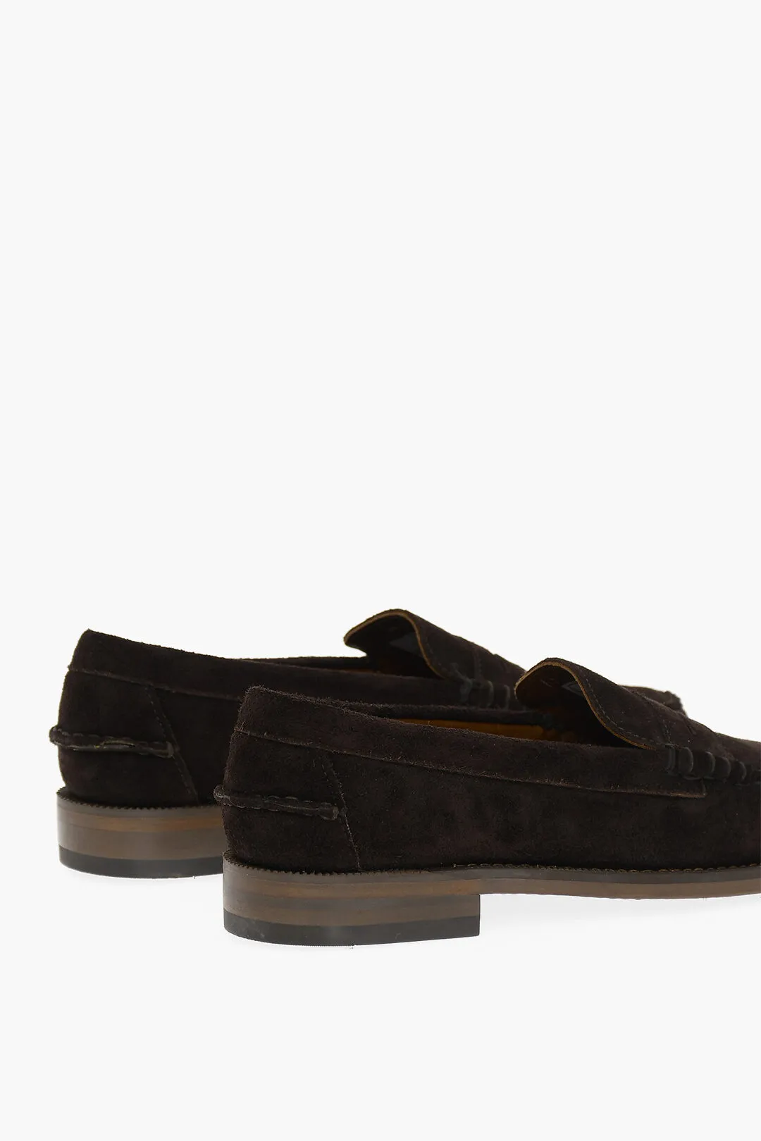 Mocassini Penny DAN In Suede Con Suola In Pelle