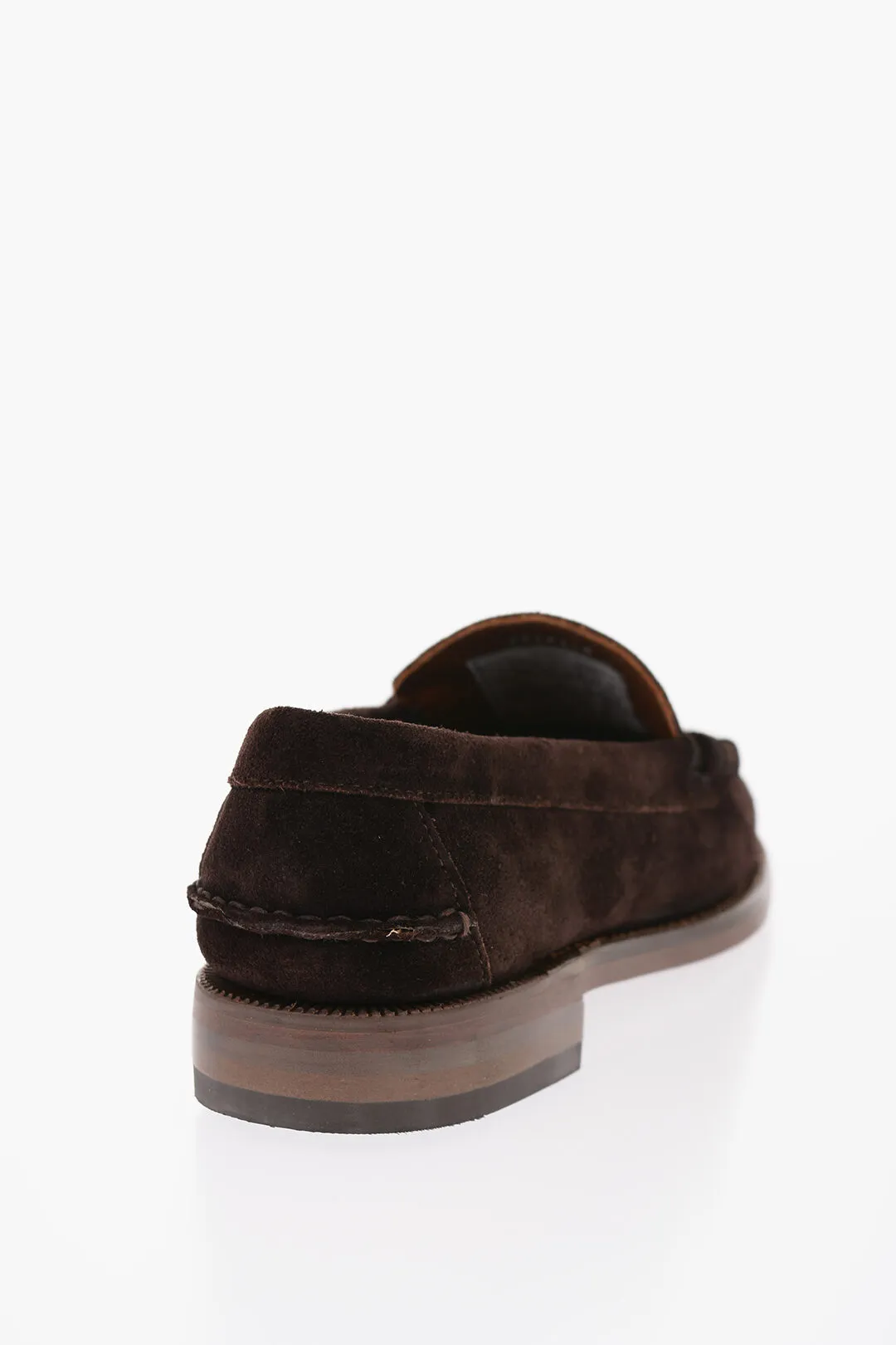 Mocassini Penny DAN In Suede Con Suola In Pelle